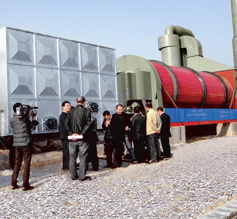 市政污泥烘干设备现场客户案例视频