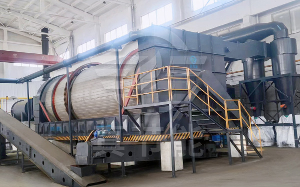 多回程固废污泥烘干机运行现场 多回程固废污泥烘干机运行现场
